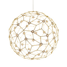 Golden 5462-32 NBS - Golden Lighting Spheris Integrated LED 32in Pendant in Natural Brass